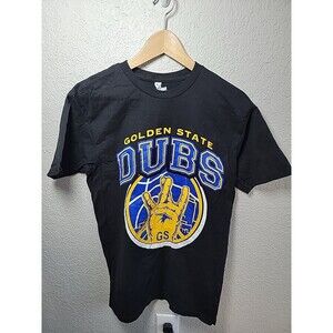 Golden State Warriors Dubs T Shirt Men’s Black Graphic Tee Alstyle